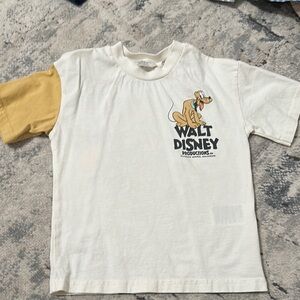 Disney Kids White and Yellow T-Shirt